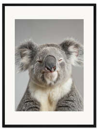 Gerahmter Kunstdruck Entspannter Koala
