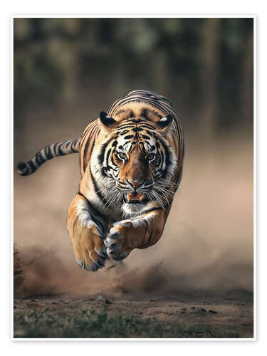 Poster Angriff des Tigers