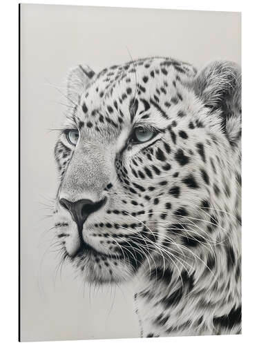 Aluminium print Leopard's Gaze