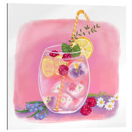 Quadro em plexi-alumínio Pink Lemonade