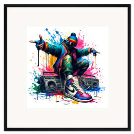 Gerahmter Kunstdruck Hip Hop Style