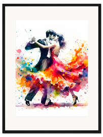 Gerahmter Kunstdruck Ballroom dancing IV