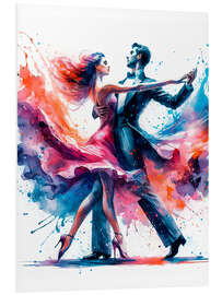 Foam board print Ballroom dancing V