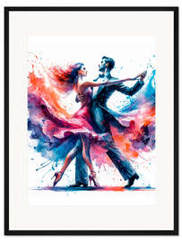 Gerahmter Kunstdruck Ballroom dancing V