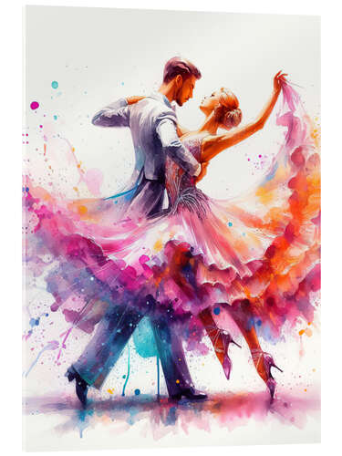 Akrylglastavla Ballroom dancing VI
