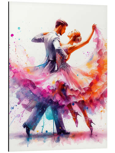 Aluminium print Ballroom dancing VI