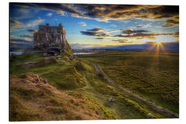 Aluminiumsbilde Lindisfarne Castle, Northumberland, England