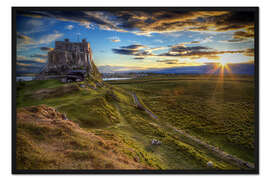 Gerahmter Kunstdruck Lindisfarne Castle, Northumberland, England