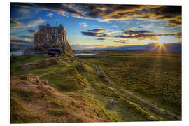 Foam board print Lindisfarne Castle, Northumberland, England