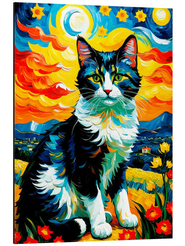 Aluminium print The Artist's cat