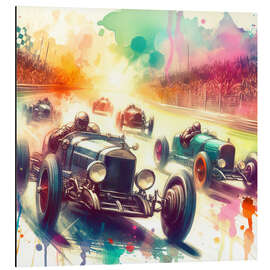 Magnettafel Autorennen in den 1930er Jahren