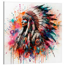 Aluminium print Cherokee Chief II