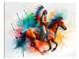 Gallery print Cherokee chief on horseback