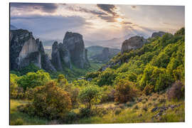 Aluminium print Meteora Rocks, Kalambaka