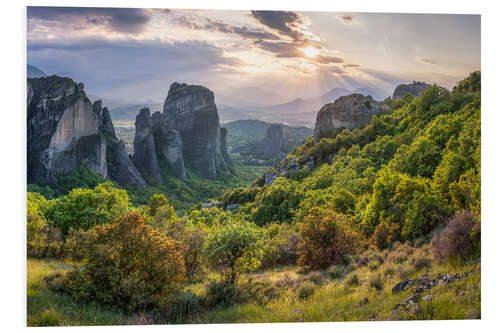 Tableau en PVC Meteora Rocks, Kalambaka