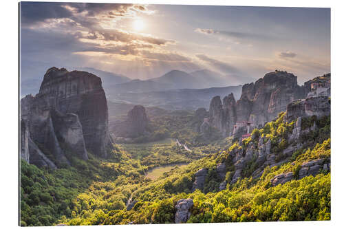 Gallery print Meteora Rocks at sunset