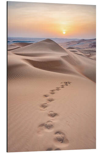 Aluminiumsbilde Footprints in the desert