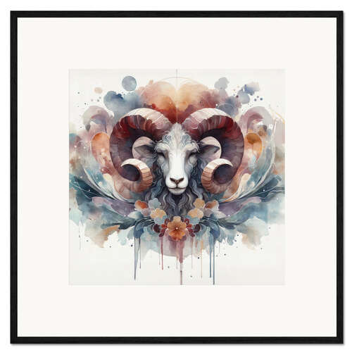 Framed art print Zodiac sign Aries