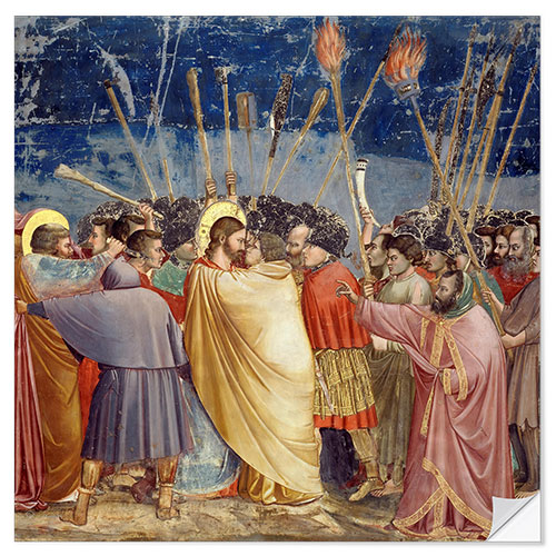 Sticker mural Kiss of Judas, Scrovegni Chapel