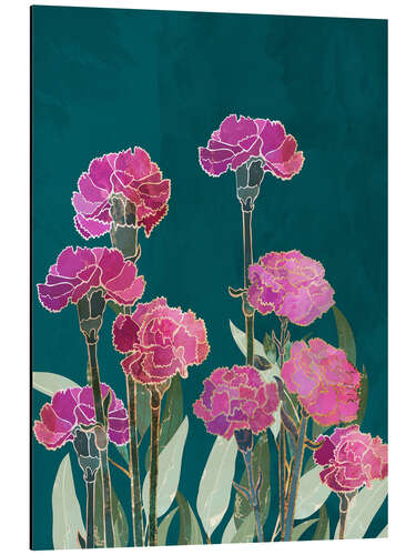 Tableau en aluminium Pink Carnations