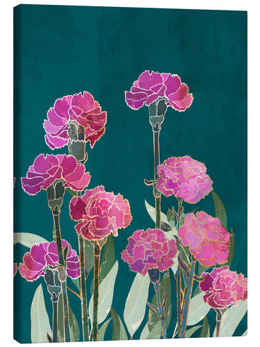 Canvas-taulu Pink Carnations