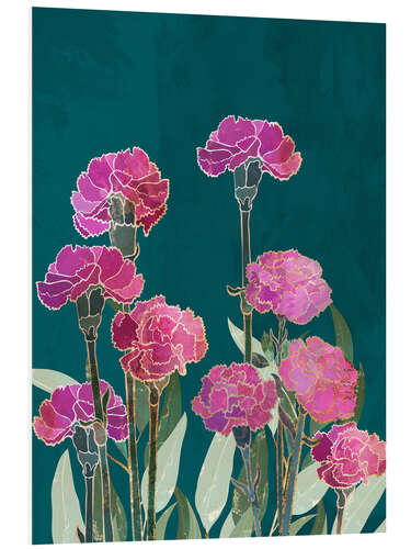 Quadro em PVC Pink Carnations