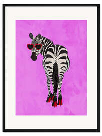 Gerahmter Kunstdruck Fancy Zebra