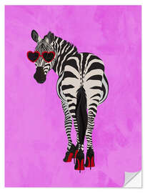 Wandsticker Fancy Zebra