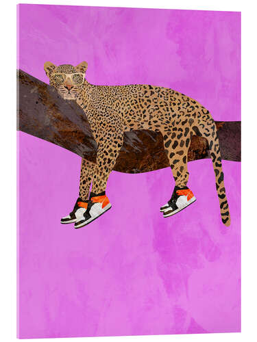 Akryylilasitaulu Swag Leopard wearing sneakers