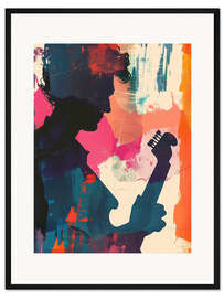 Gerahmter Kunstdruck Rock in my blood