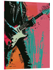 Stampa su PVC Retro guitar poster