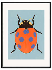 Gerahmter Kunstdruck Marienkäfer