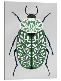 Gallery print Beetle and leaves