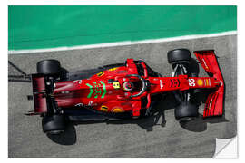 Wall sticker Carlos Sainz, Ferrari SF21, 2021