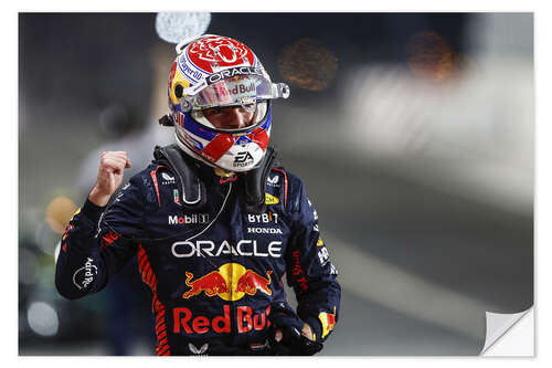 Naklejka na ścianę Pole man Max Verstappen in Parc Ferme