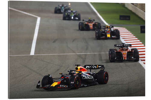 Gallery print Max Verstappen leads Charles Leclerc and Sergio Perez, 2023