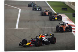 Gallery print Max Verstappen leads Charles Leclerc and Sergio Perez, 2023