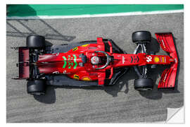 Naklejka na ścianę Charles Leclerc, Ferrari SF21, from above I