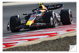 Sticker mural Sergio Perez, Red Bull Racing RB19, 2023