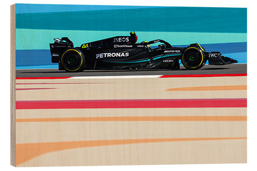 Stampa su legno Sir Lewis Hamilton, Bahrain GP 2023 I