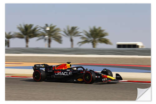 Sticker mural Max Verstappen, Red Bull Racing RB19, Bahrain GP I