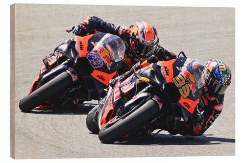 Wood print Brad Binder, Red Bull, Spanish GP 2023