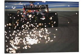 Gallery print Max Verstappen with a trail of spark, Bahrain GP 2023