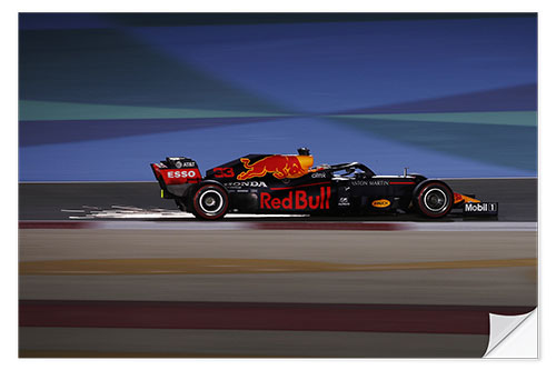 Wall sticker Sparks kick up from Max Verstappen, Red Bull, Bahrain 2020 I