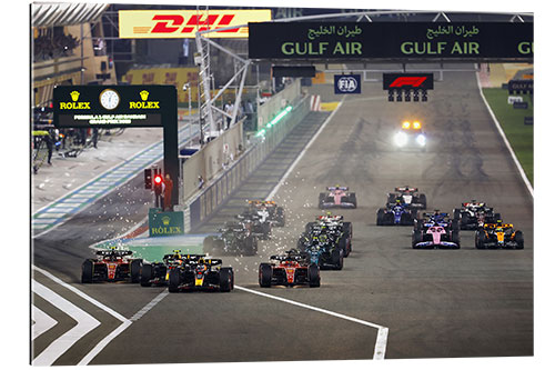 Gallery print Max Verstappen leads the start, Bahrain GP 2023