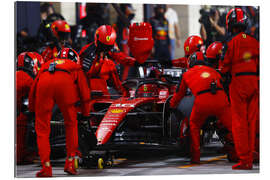 Galleritryck Charles Leclerc, Ferrari, in the pits, Qatar GP 2023