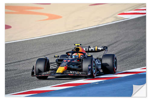 Sticker mural Sergio Perez, Red Bull, Bahrain GP 2023