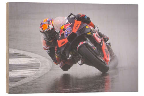 Wood print Jack Miller, Red Bull KTM, Silverstone Circuit 2023