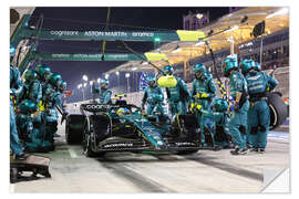 Wall sticker Fernando Alonso, Pitstop Bahrain GP 2023