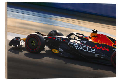 Cuadro de madera Max Verstappen, Red Bull Racing RB19, Bahrain GP 2023 II